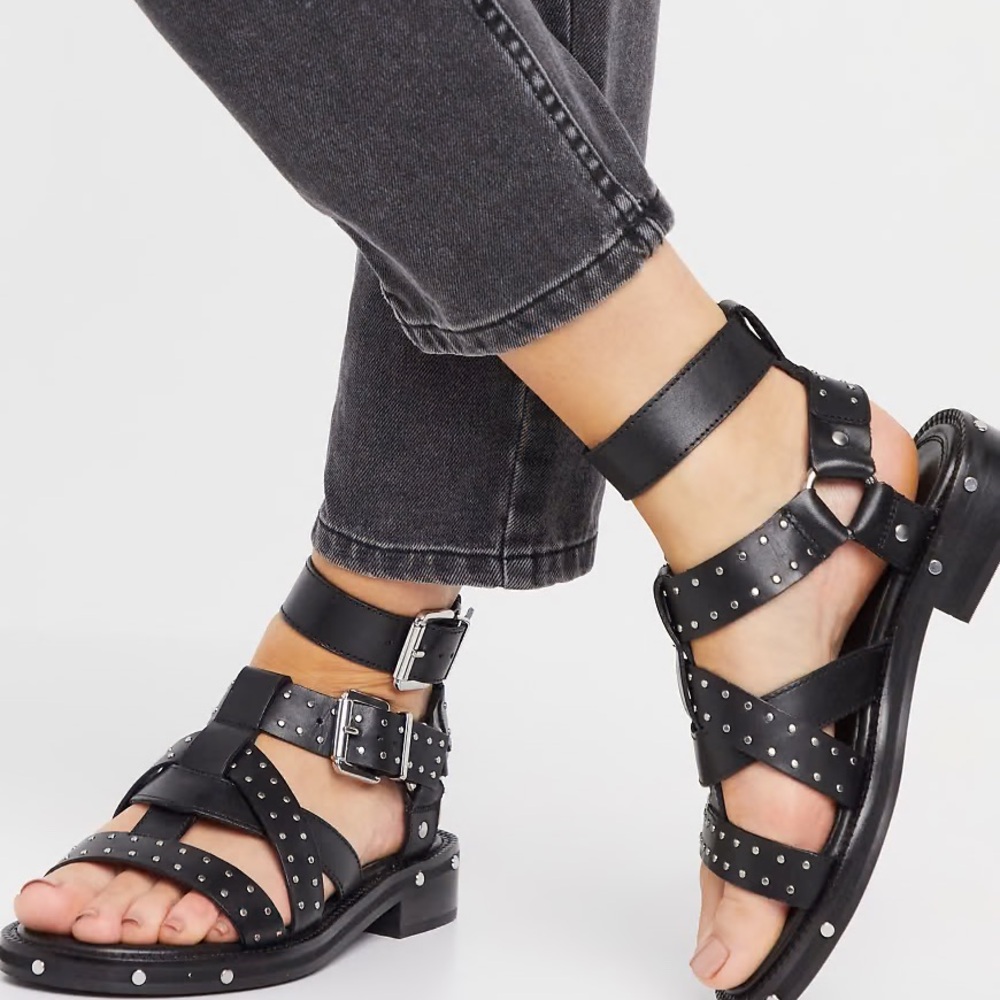 ASOS | Studded Black Sandals